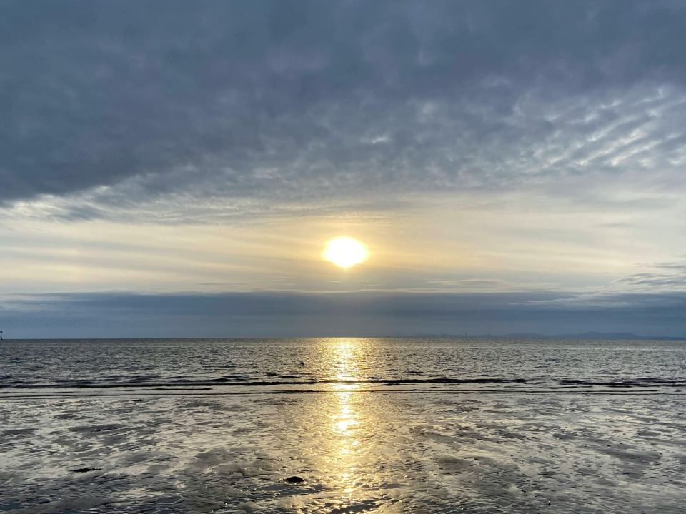 Sunset over the sands