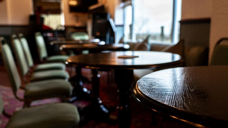 Lounge with tables and chairs