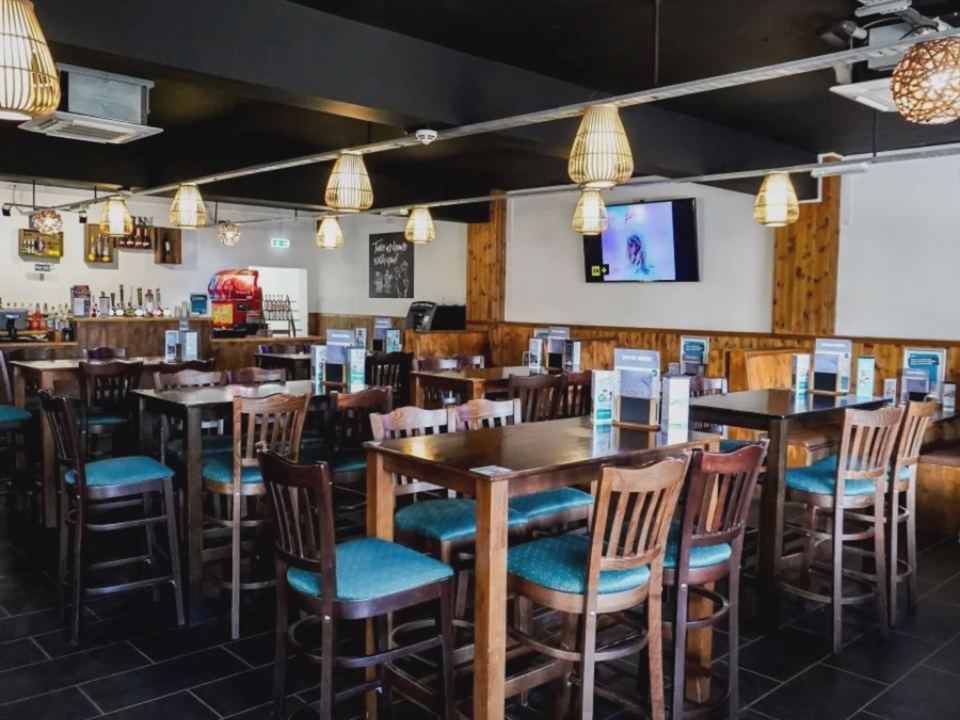 Bar and dining area