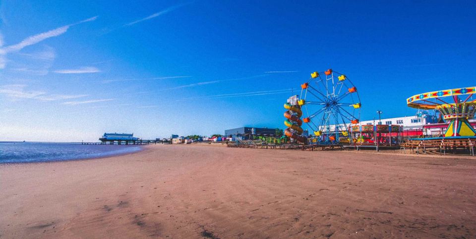 Cleethorpes beach and funfair