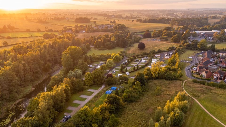 Site from above by the river