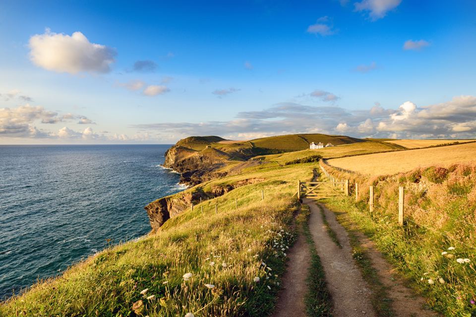 Coast path above the sea
