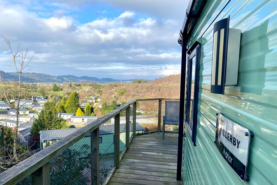 Deck and valley view