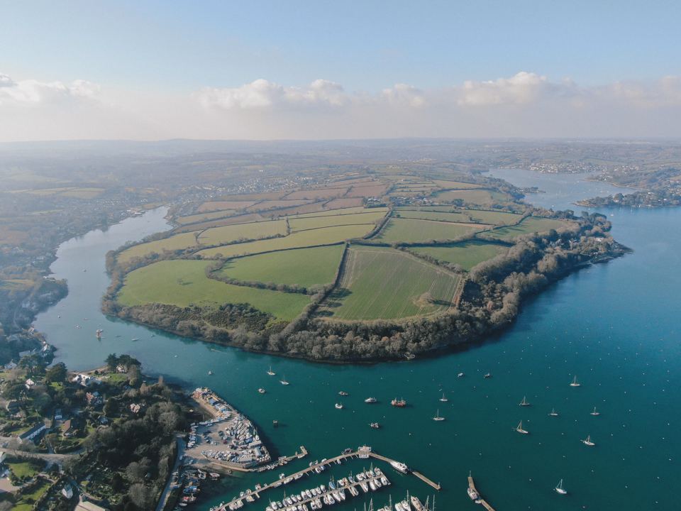 Aerial view of the headland