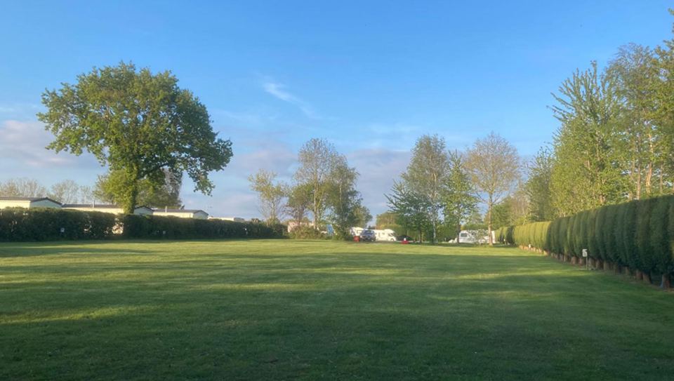 Open grass pitches