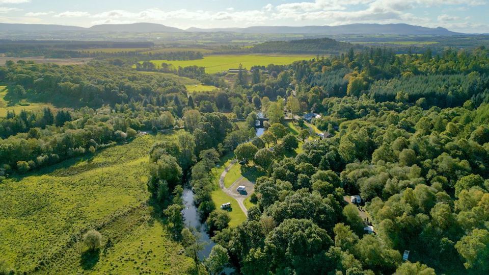 Site in the forest valley