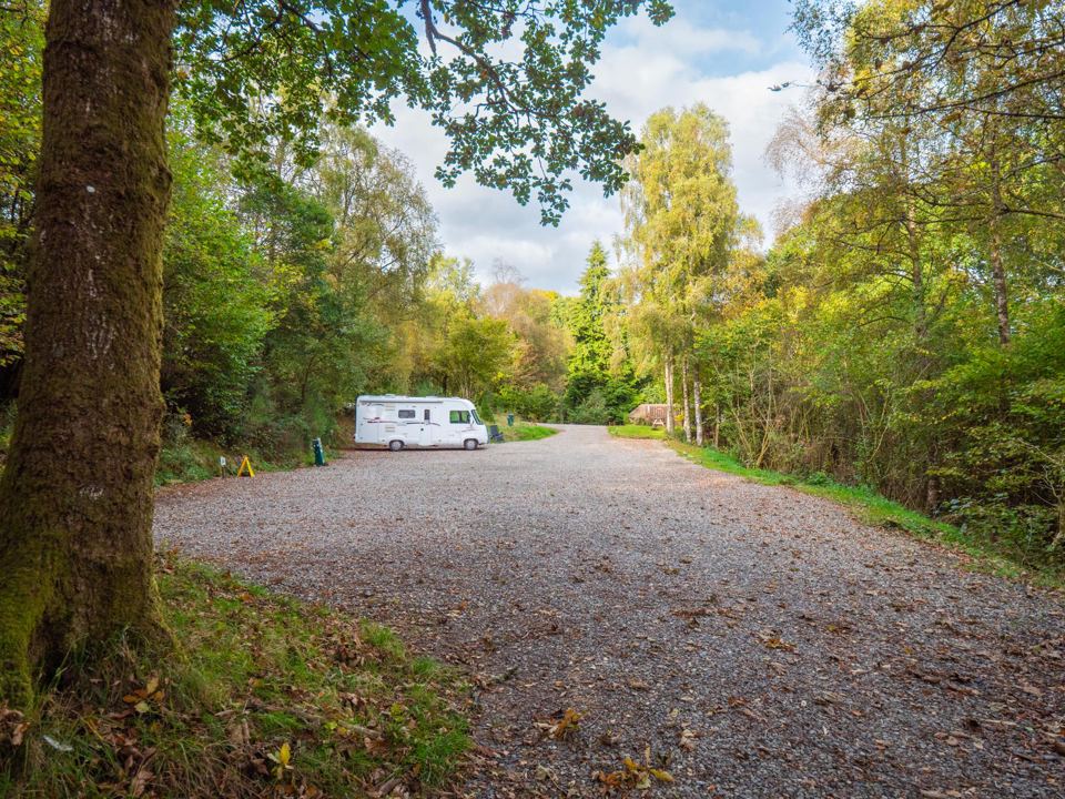 Gravel hardstanding pitch