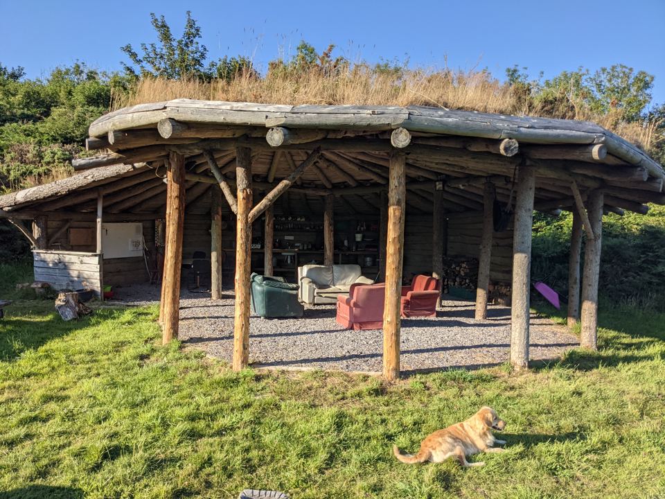 Round house shelter and meadow