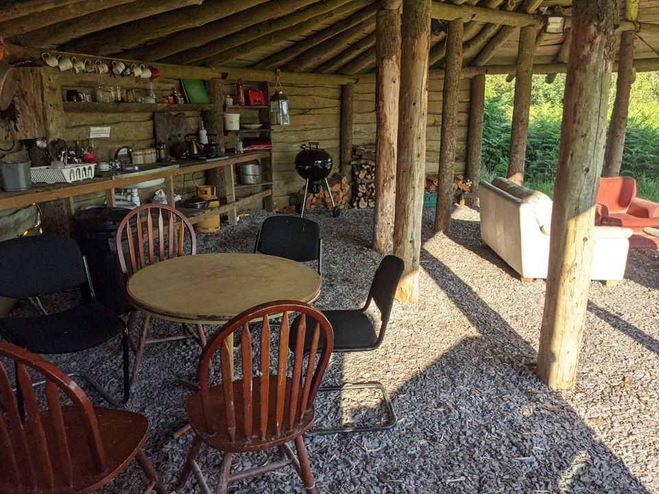 Inside the round house