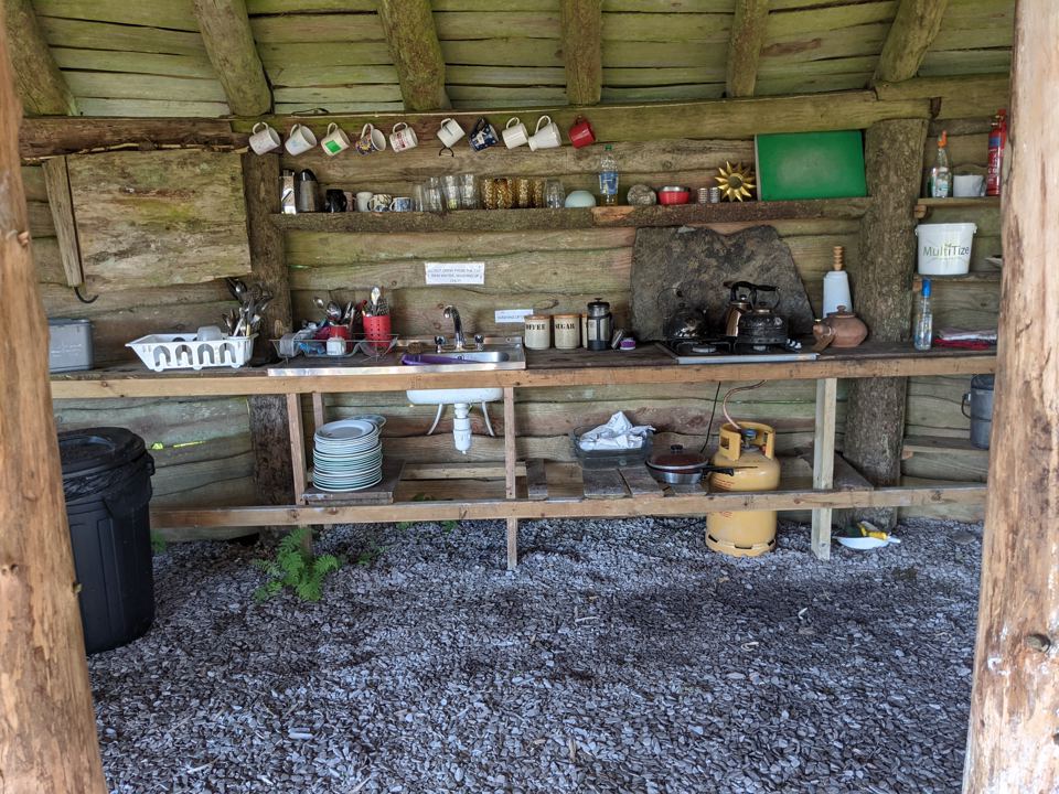 Shared camp kitchen