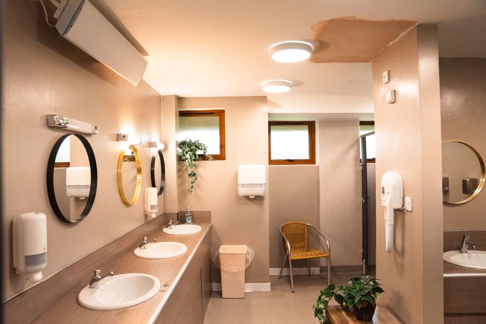Washroom with basins