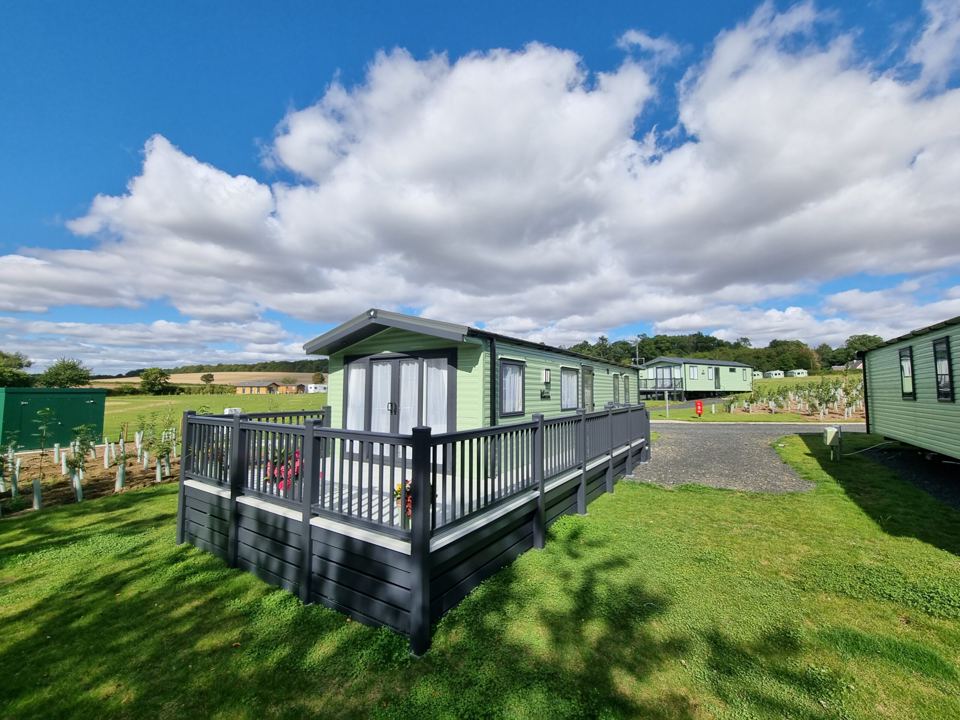 Holiday home with decking