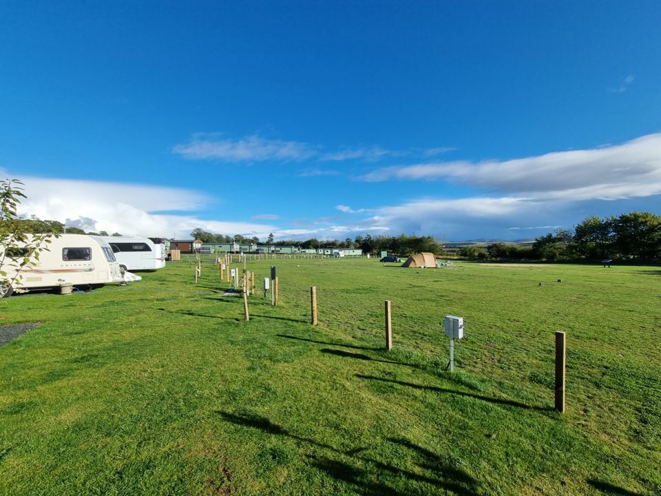Grass pitches for tents and tourers
