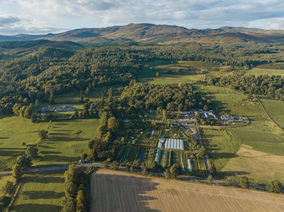 The croft and glen from above