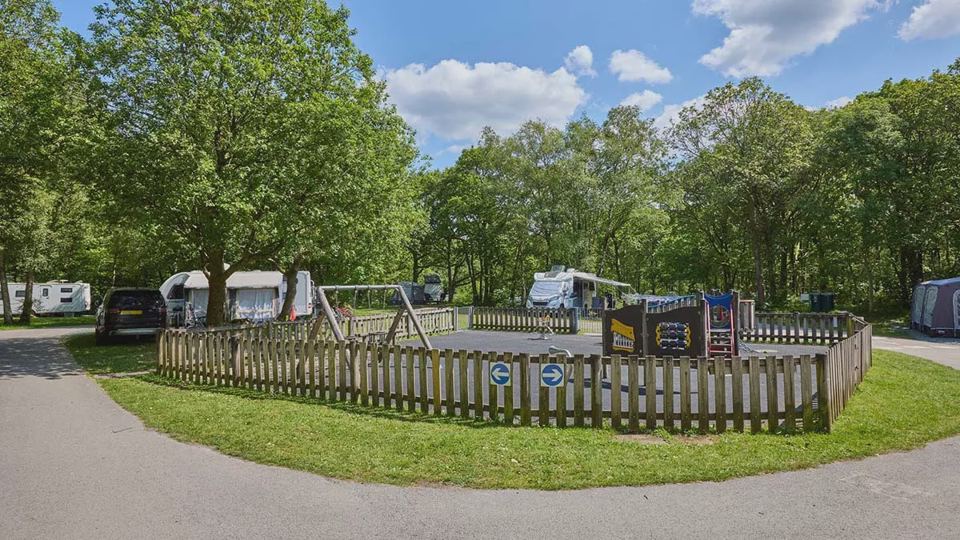 Play area beside the pitches