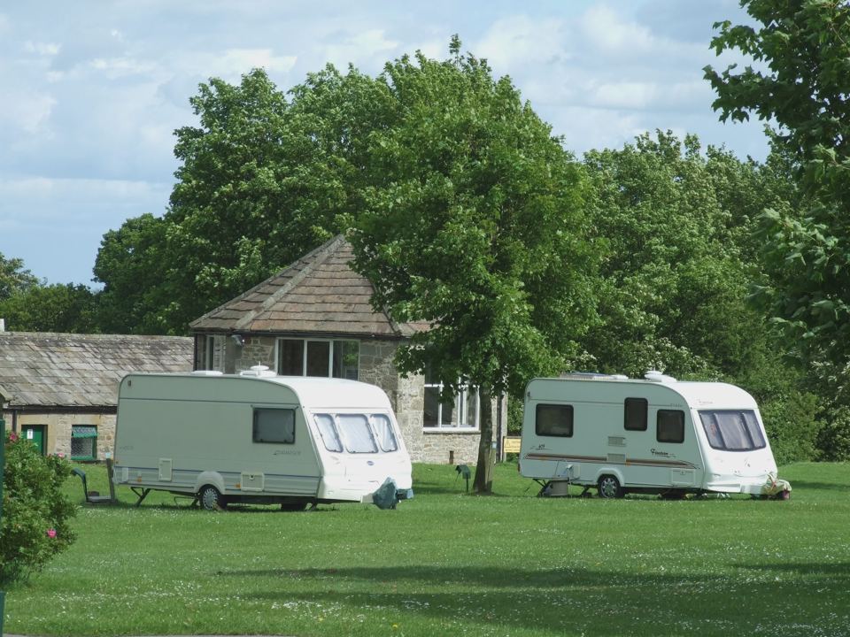 Pitches beside the stone block