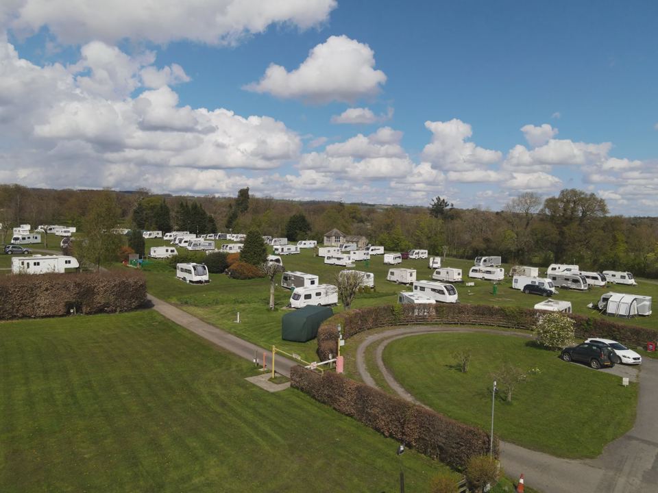 Aerial view of the pitches