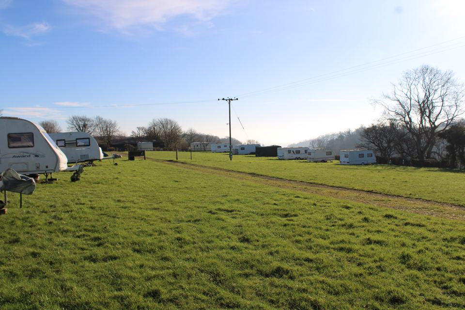 Open camping field