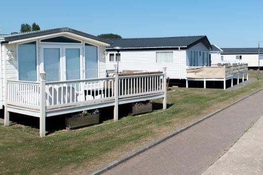 Caravans with decking