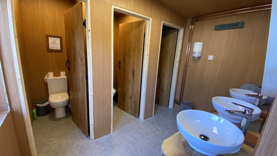 Toilet and washbasins