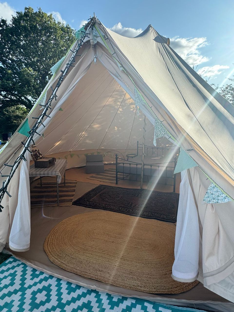 Bell tent open front