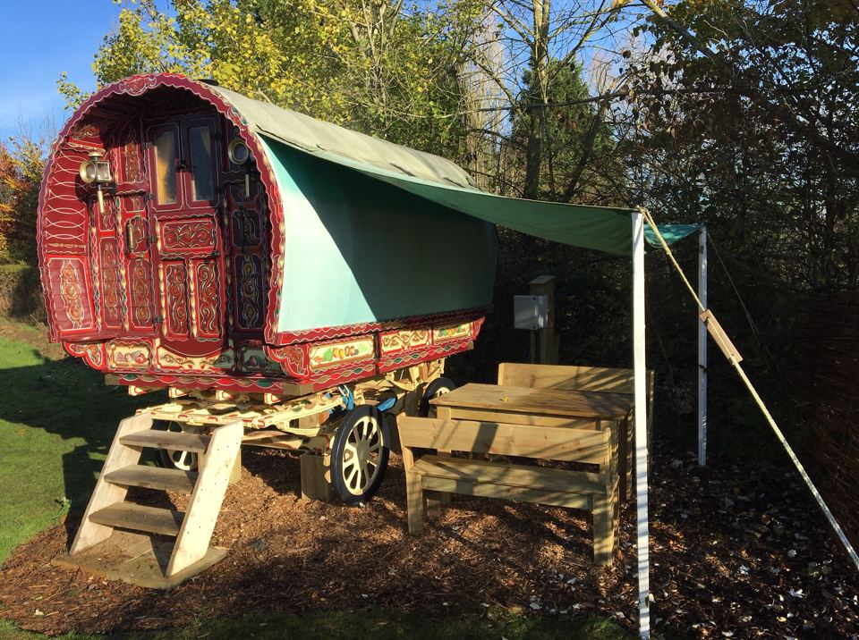 Gypsy caravan with awning