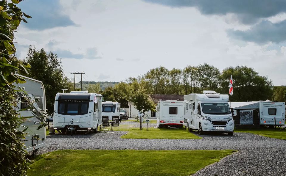 Gravel pitches for motorhomes