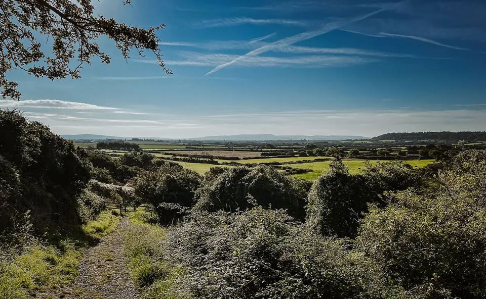 View over the Somerset levels