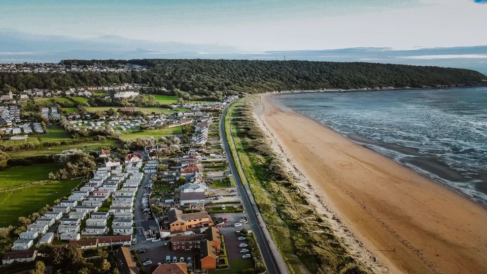 Sand Bay beach and the park