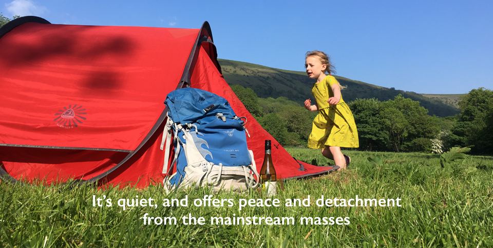 Tent in the long grass