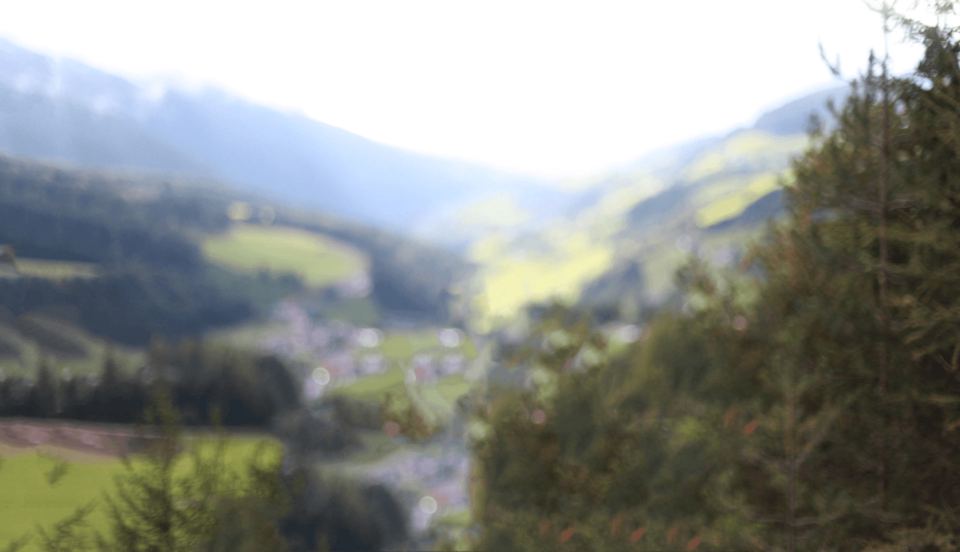 Valley view from the hillside