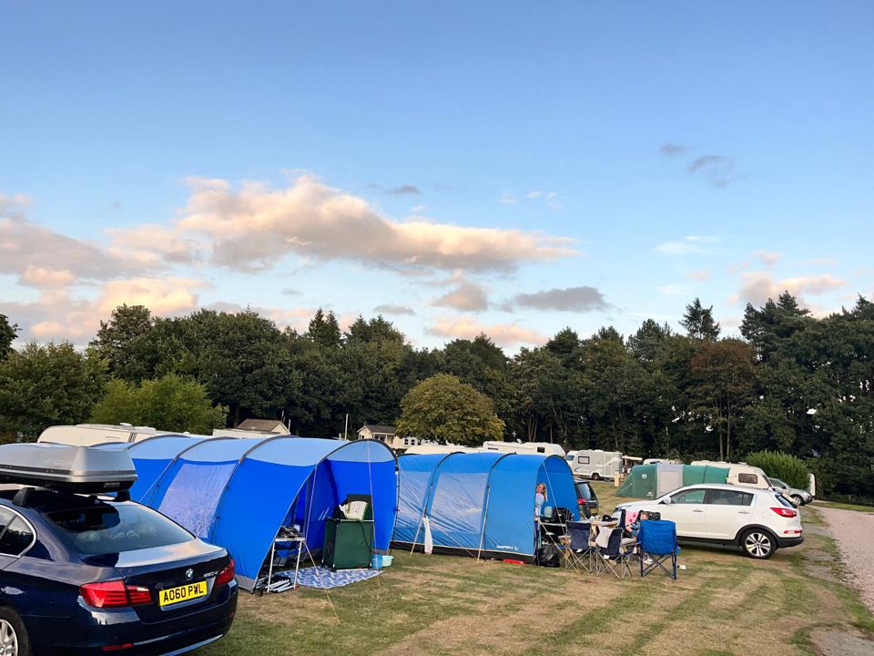 Tents on the grass