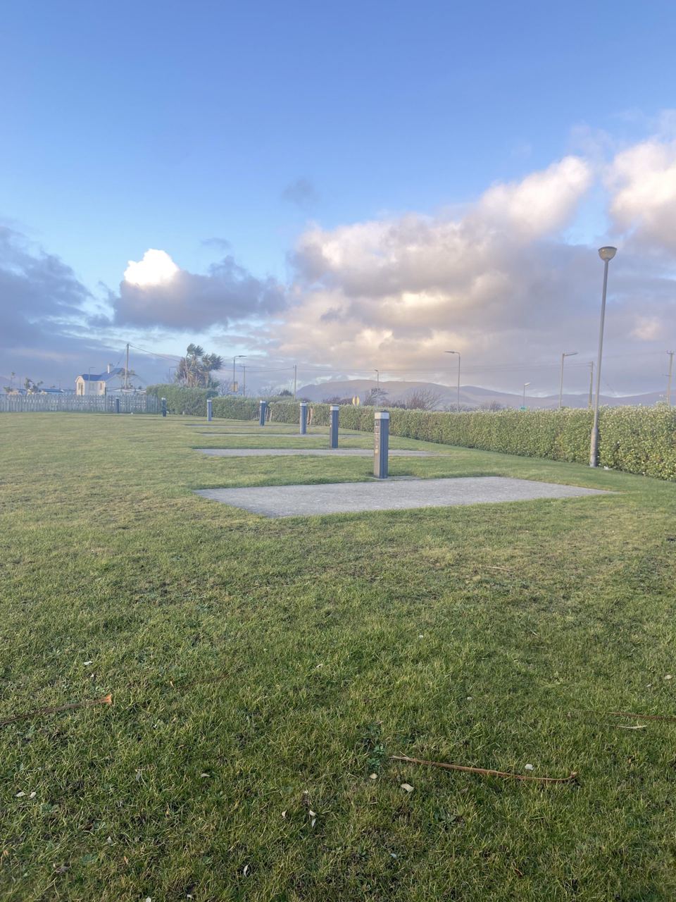 Row of serviced pitches