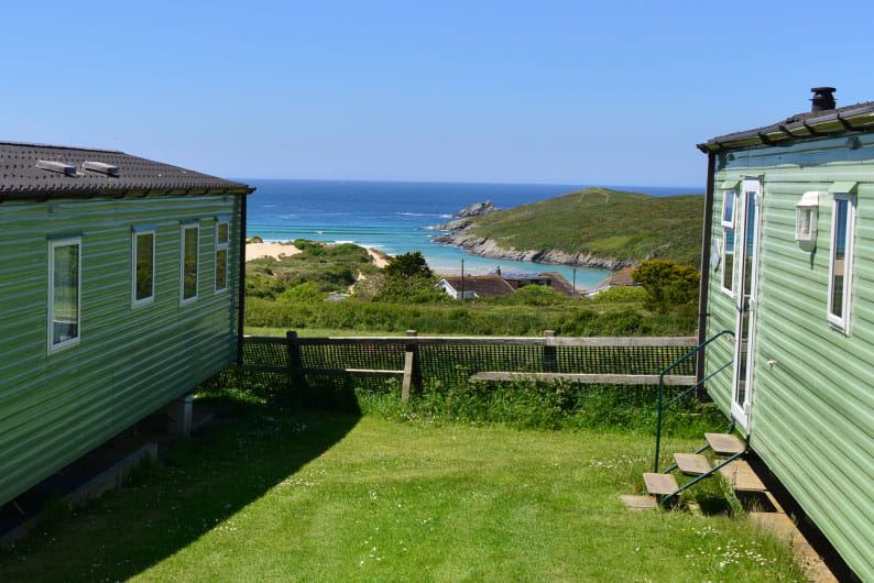 Caravans with a sea view