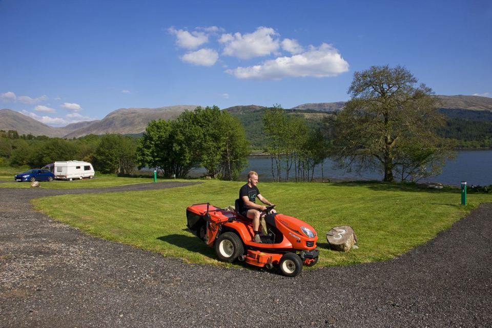 Grass and gravel pitches