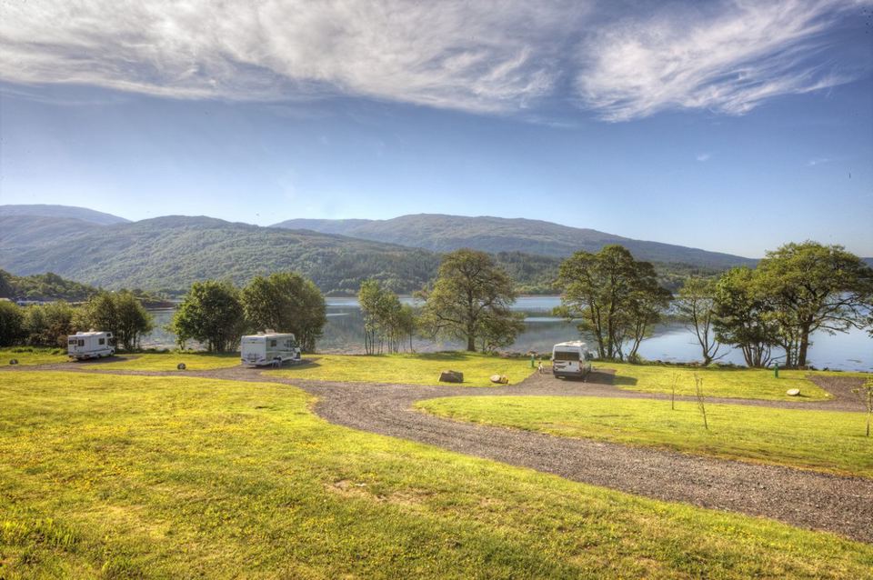 Pitches by the loch