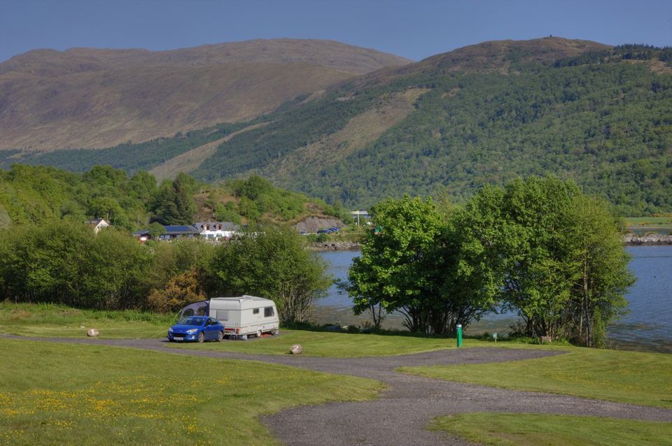 Lochside caravan pitch
