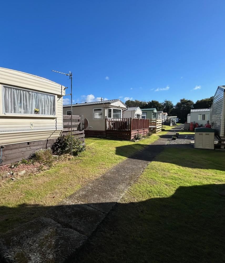 Path between holiday homes