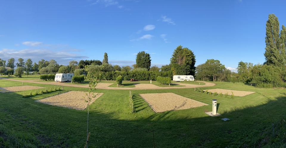 Serviced pitches from above