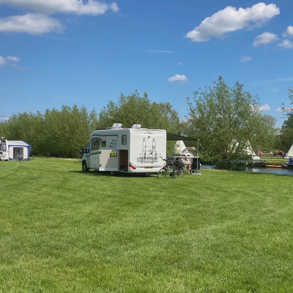 Motorhome on the grass