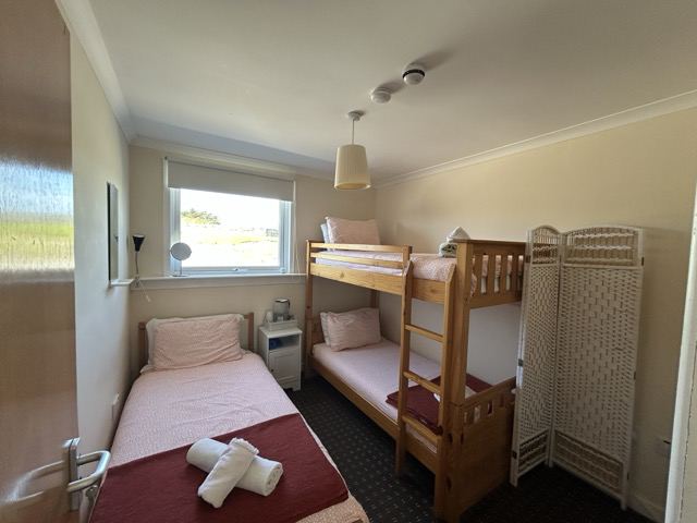 Bunk beds in a lodging room