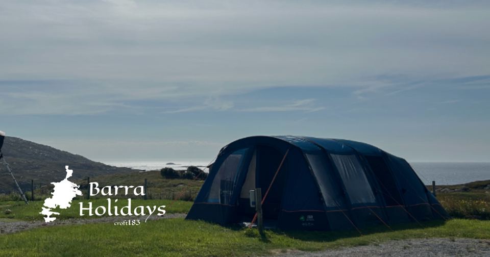 Large tent by the sea