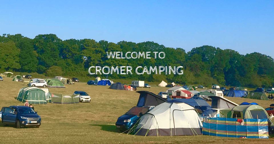 Tents on the camping field
