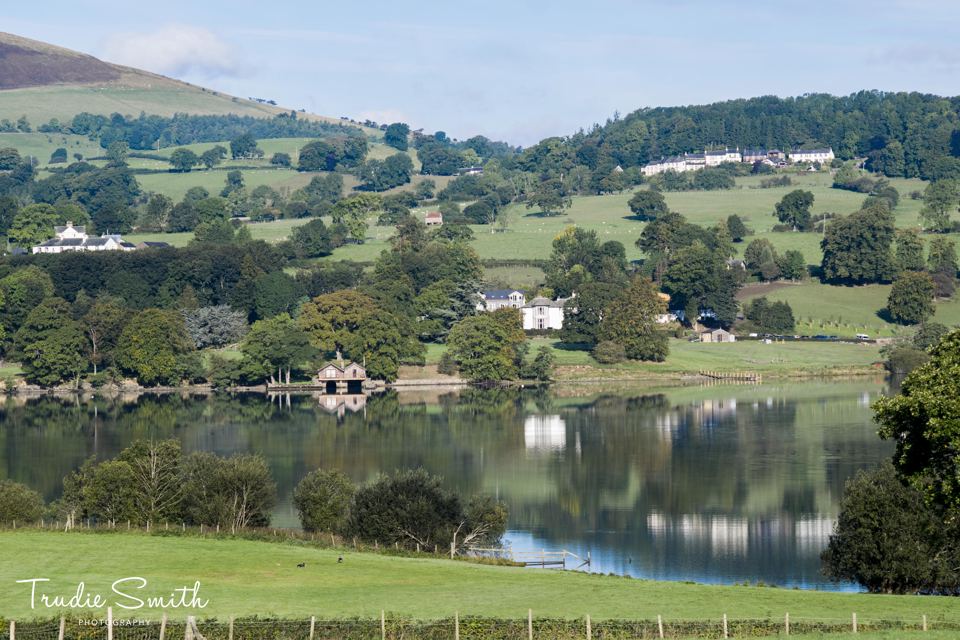 Lakeside houses across the water