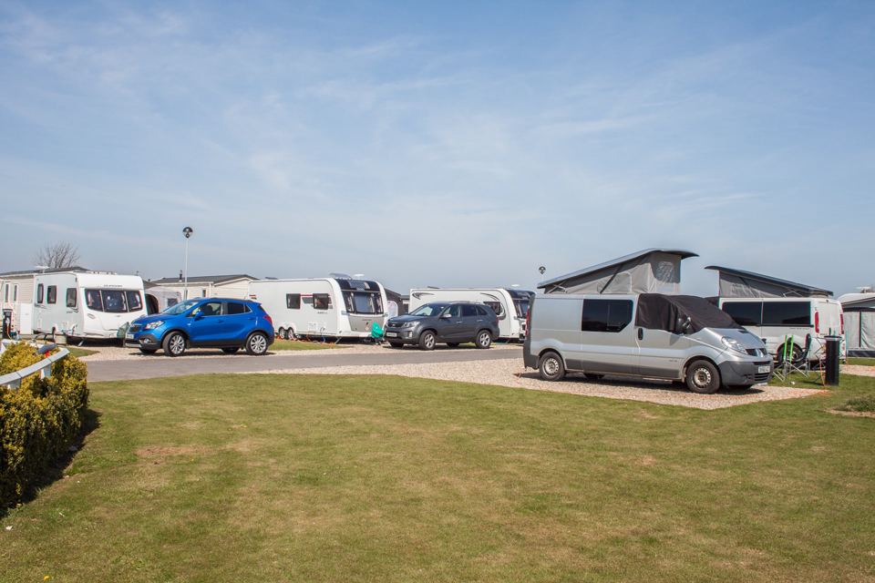 Tourer pitches on gravel