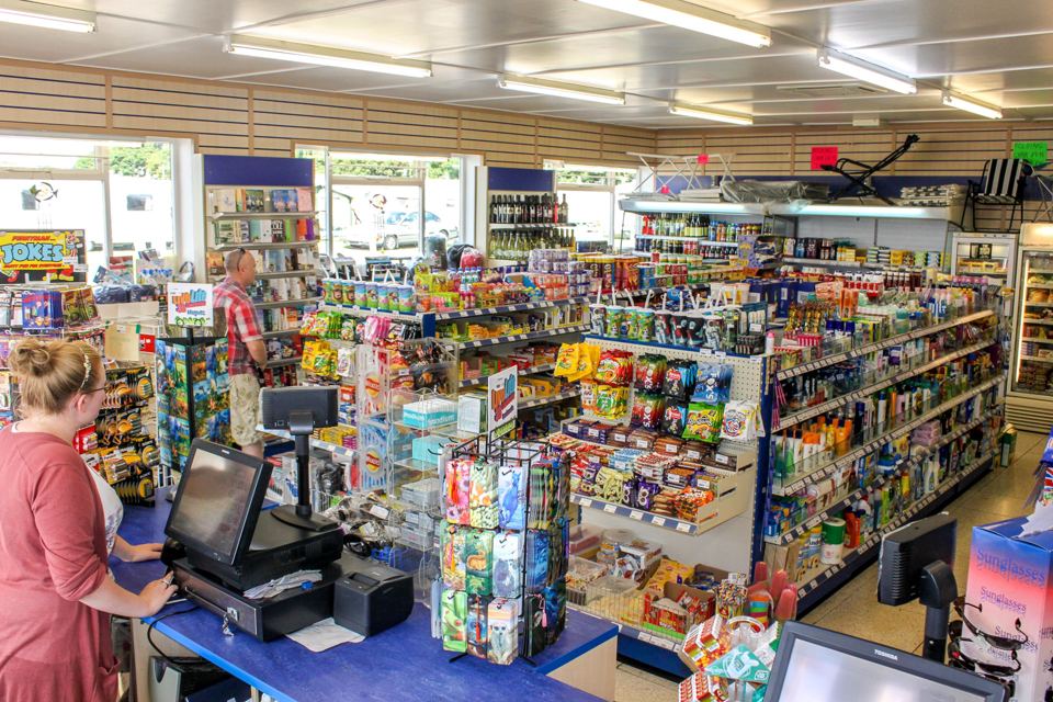 Inside the supermarket