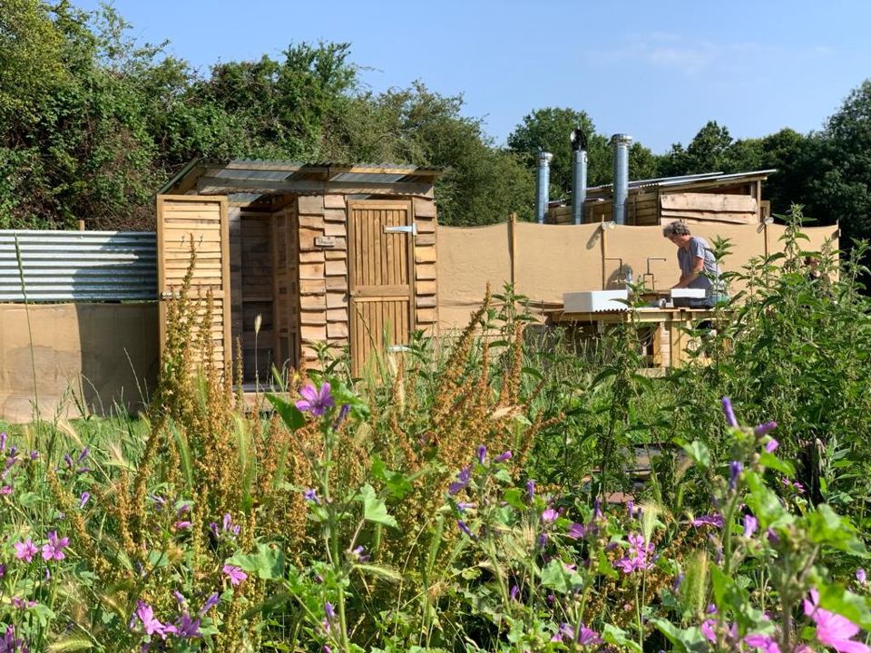 Compost loo huts