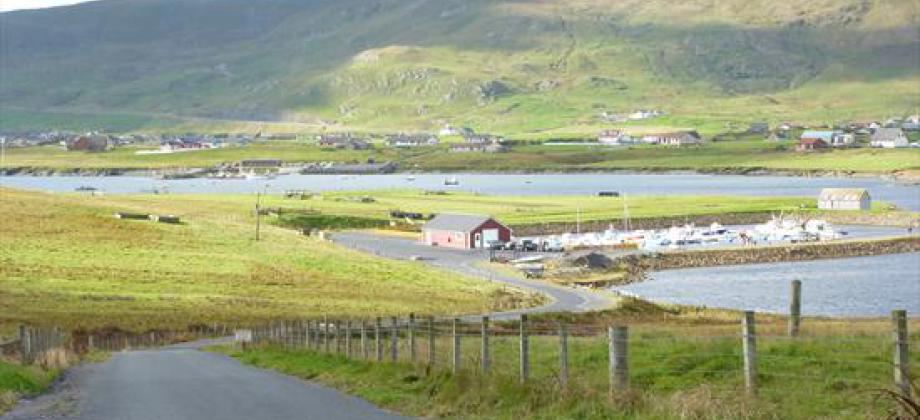 Park and marina from the road