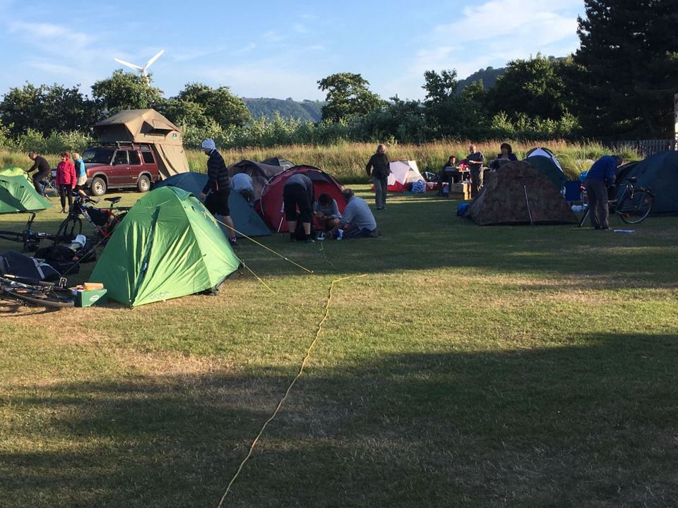 Tents on the grass