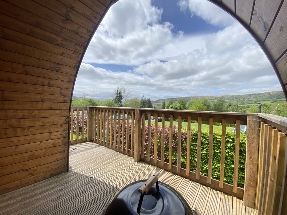 Pod deck with valley view
